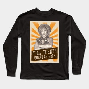 Vintage Aesthetic Tina Turner Long Sleeve T-Shirt